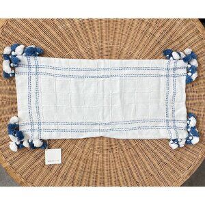NEW Serena & Lily Tarifa Pillow Cover (14”x30”)-French Blue